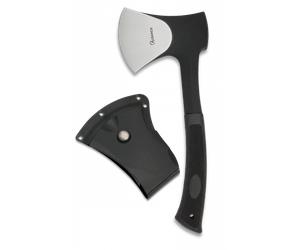 Hacha para caza albainox mango de goma y hoja acero inox de 27.5 cm in