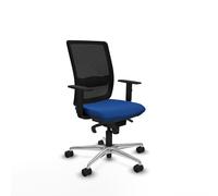 Haches sincro malla negra similpiel azul brazos 1d base aluminio rueda