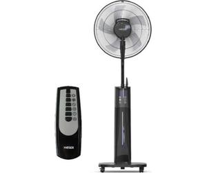 Haeger HF-18R.002A, Ventilador de techo doméstico, Negro, Para suelo, 45 cm, 90°, Control táctil, Inalámbrico