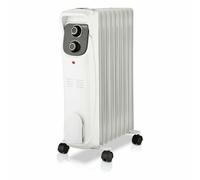 Haeger OH-009.006A Radiador de Aceite 2000 W, 9 Elementos, 3 Modos, Negro/Blanco