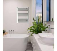 Haeger TW-30C.004A, Toallero eléctrico 80X60cm con calentamiento rápido y diseño de bajo consumo para el confort en el baño, Pla