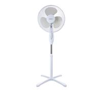 Haeger Ventilador de Pie 40 cm Cross Wind WH - Negro, 3 Velocidades, Oscilante