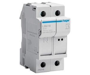 HAGER (AUT.+REST) - Portafus. seccionable L31 1P+N 25A 400V