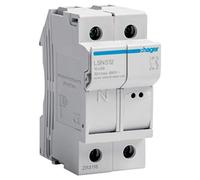 HAGER (AUT.+REST) - Portafus. seccionable L38 1P+N 32A 690V