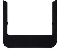 Hager Berker Marco de cristal negro de diseño redondeado - WD1135