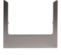 Hager Berker Marco de diseño angular de acero inoxidable - WD1263