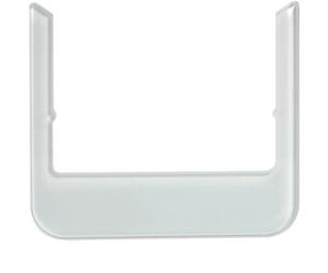 Hager Berker Marco de Diseño - Redondeado - Cristal Blanco Polar - WD1131