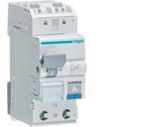 Hager, dispositivo de protección diferencial multifuncional (AFDD) m.LS, 1P+N, 6kA, B-10A, modelo ARC910D, 2 metros, con indicador de arco eléctrico y función de protección contra incendios