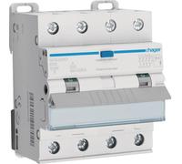Hager Fi-LS, interruptor diferencial de 4 polos, 10kA, , 32A, 30mA, modelo ADX432D, tipo A