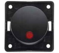 Hager integro - Interruptor bipolar con piloto antracita