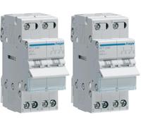 Hager - Interruptor Modular 2 Polos 40a Común Sobre i-0-II (Paquete de 2)