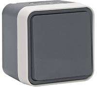 Hager Conmutador Brk Cubyko WNC001 superficie KNX+DOM IP55 gris Ref. 6515110001