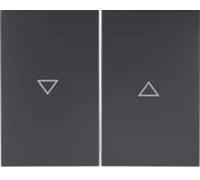 HAGER (KNX+DOM) - Hager k1 - Tecla doble con flecha impres antracita