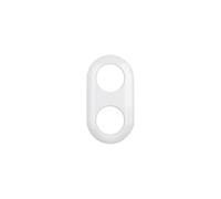 Hager - Marco 2 elementos serie 1930 blanco polar