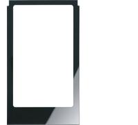 Hager Marco de Cristal Angular Grande Negro - WD2235