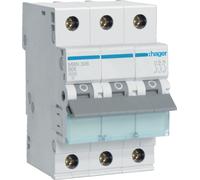 Hager MBN306, 50 - 60 Hz, 6 A, 3 polos