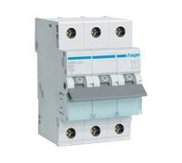 Hager MBN325 Interruptor magnetotérmico 3 polos 6kA B-25A 3M