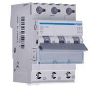 Hager MBS316 B-type 3P 3module(s) corta circuito - Corta circuitos (16 A, 52,5 mm, 70 mm, 83,4 mm, -25-60 °C, -25-80 °C)