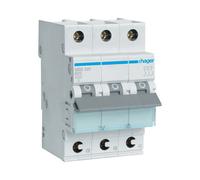 Hager Interruptor magnetotérmico MBS325 3 polos tipo B 25A 6kA 3 módulos