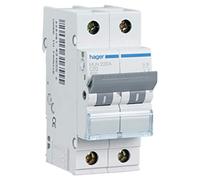 Hager Interruptor automático magnetotérmico Serie MU MUN510A 1P+N 10A curva C 6 kA