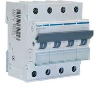 Hager MUN620A Interruptor Automático Magnetotérmico Serie MU, 3P+N, 20A, curva C, 6KA