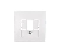 hager polo Berker/B.Quadrat 5310338989 5907561849978 - Elemento Central y Caja de Altavoces, Color Blanco