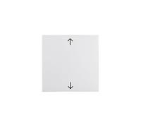Hager s1 - Tecla simple con flecha brillo blanco polar