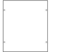 Hager serie quadro - Tapa ciega fija 400x350