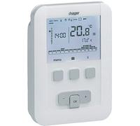 Hager Sistemas EK520 Termostato Ambiente Programable, Pilas