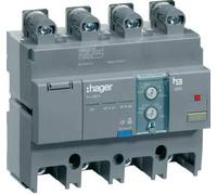 Hager Sistemas HBB251H Bloque Diferencial Electrónico para X250 de 250A, 4P, Regulable, Montaje Inferior