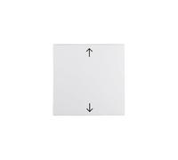 Hager - Tecla simple con flecha s1/b1/b3/b7 blanco polar