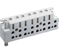 Hager, terminal de conexión para contadores, modelo universZ KJ30T, trifásico, 63A, con sistema de bloqueo y conexión sin tornillos (o.TRE).