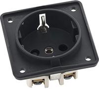 Hager - Toma corriente schuko para tornillo con dispositivo antracita