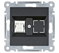 Hager Toma RJ45 Lumina Cat.5e UTP Negro