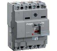 Hager x160 - Interruptor automático x160 4p4d 40ka 125a tm regulable fija/o