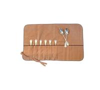 Hagerty Silver Guard Cutlery Roll Bolsa para cubiertos de plata y plateados 12 compartimentos |Práctico sistema de almacenamiento de cubiertos de plata con protección contra el óxido 66x41cm