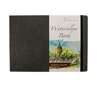 Hahnemühle FineArt – Papel de acuarela 200 g/m², grano fino, 30 hojas, A4 horizontal, blanco natural