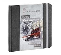 Hahnemuhle 10625172 - Cuaderno de acuarela (14 x 14 cm, 5 unidades), color gris