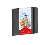Hahnemühle FineArt – Libro de acuarelas – 200 g/m², grano fino, 30 hojas, 14×14 cm – Blanco