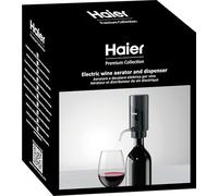 Haier Aireador y dispensador de vino eléctrico, 2 en 1, sabor y frescura mejorados, sirva con velocidad y perfección, opción de regalo perfecta para los amantes del vino