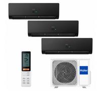 Haier FLEXIS.S 25+25+35/55 BLACK - Aire Acondicionado Inverter 2236 Frigorias Multisplit 3x1