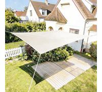 HAIKUS Toldo Vela Rectangular 2x3 m, Vela de Sombra 3x2 m HDPE, Transpirable, Resistente al 98% Rayos UV para Exterior, Patio, Jardín, Terrazas (Blanco)