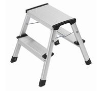 Hailo Aluminio Escalerilla Plegable „ L90 Step-Ke “Escalera de Casa Taburete