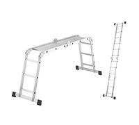 Escalera articulada universal Hailo, plataforma de trabajo, escalera de mano y escalera de tijera