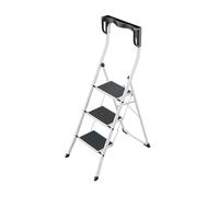 Hailo k75 comfortline - escalera plegable de 3 peldaños de acero con