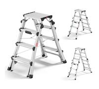 Hailo master dtl100 topline - escalera telescópica plegable (2 x 4-6