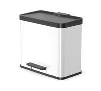 Hailo Öko duo plus l 26 l rectangular acero inoxidable negro, blanco