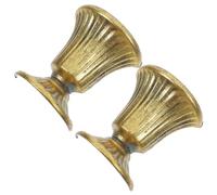 HAKIDZEL 2 Piezas Jarrón de Pared Medio Urna de Hierro Dorado