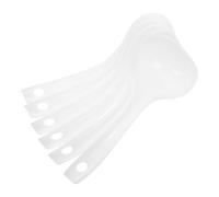 HAKIDZEL 6 Cucharas para Servir Sopa de Cocina Pp Resistentes, Cucharón Largo para Gachas y Polvo, Reutilizables y Fáciles de Limpiar, Paquete de 6 Unidades para Hogar y Restaurante