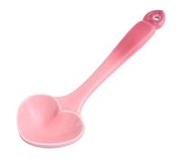 HAKIDZEL Cuchara de Cerámica Fácil de Limpiar y Colgar en Forma de Corazón Color Rosa para Postre y Café Adecuado para Restaurantes y Catering